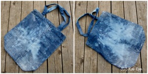 shopping bag from old jeans